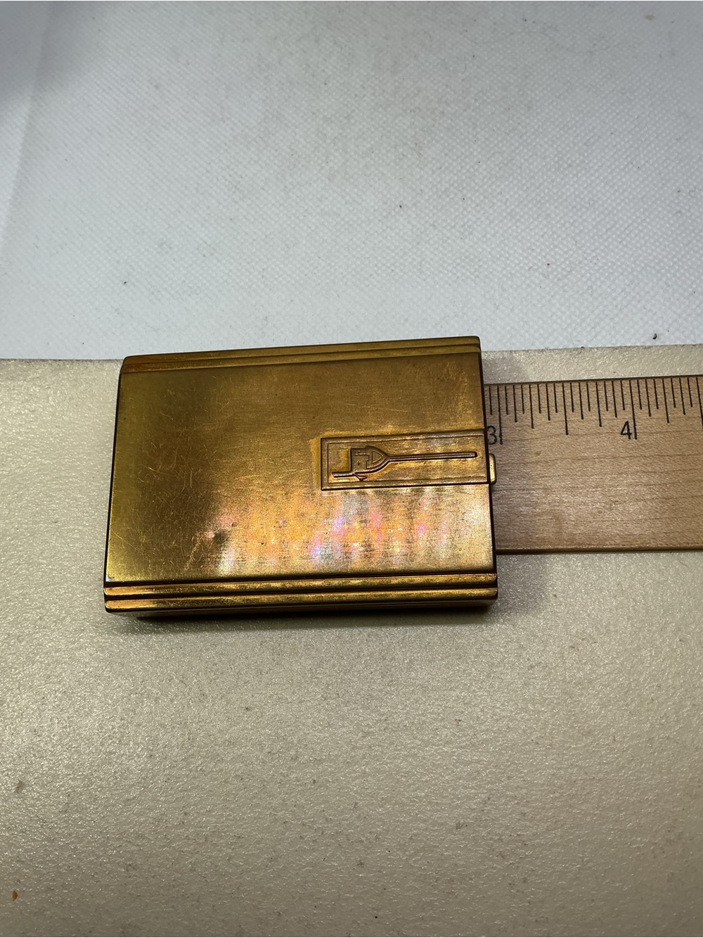 Vintage Max Factor Hollywood Art Deco Powder & Rouge Compact - Picture 10 of 11